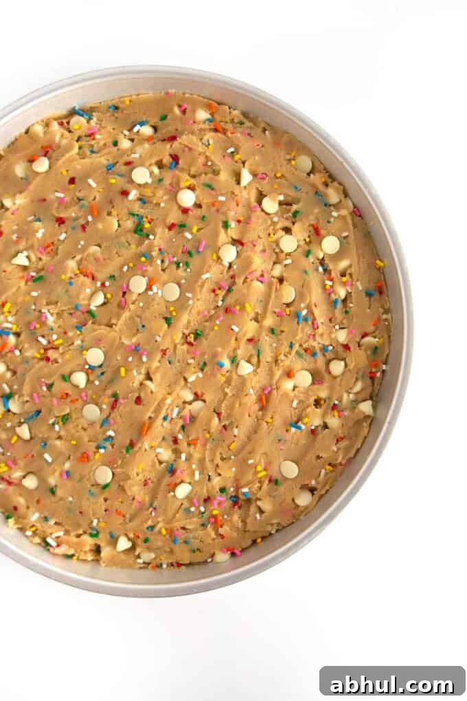 Press dough into pan