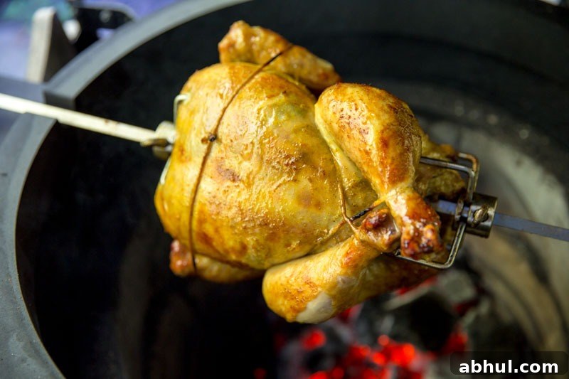 Rotisserie Peruvian Chicken on the Big Green Egg