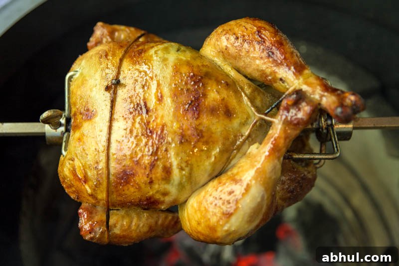 Rotisserie Peruvian Chicken on the Big Green Egg