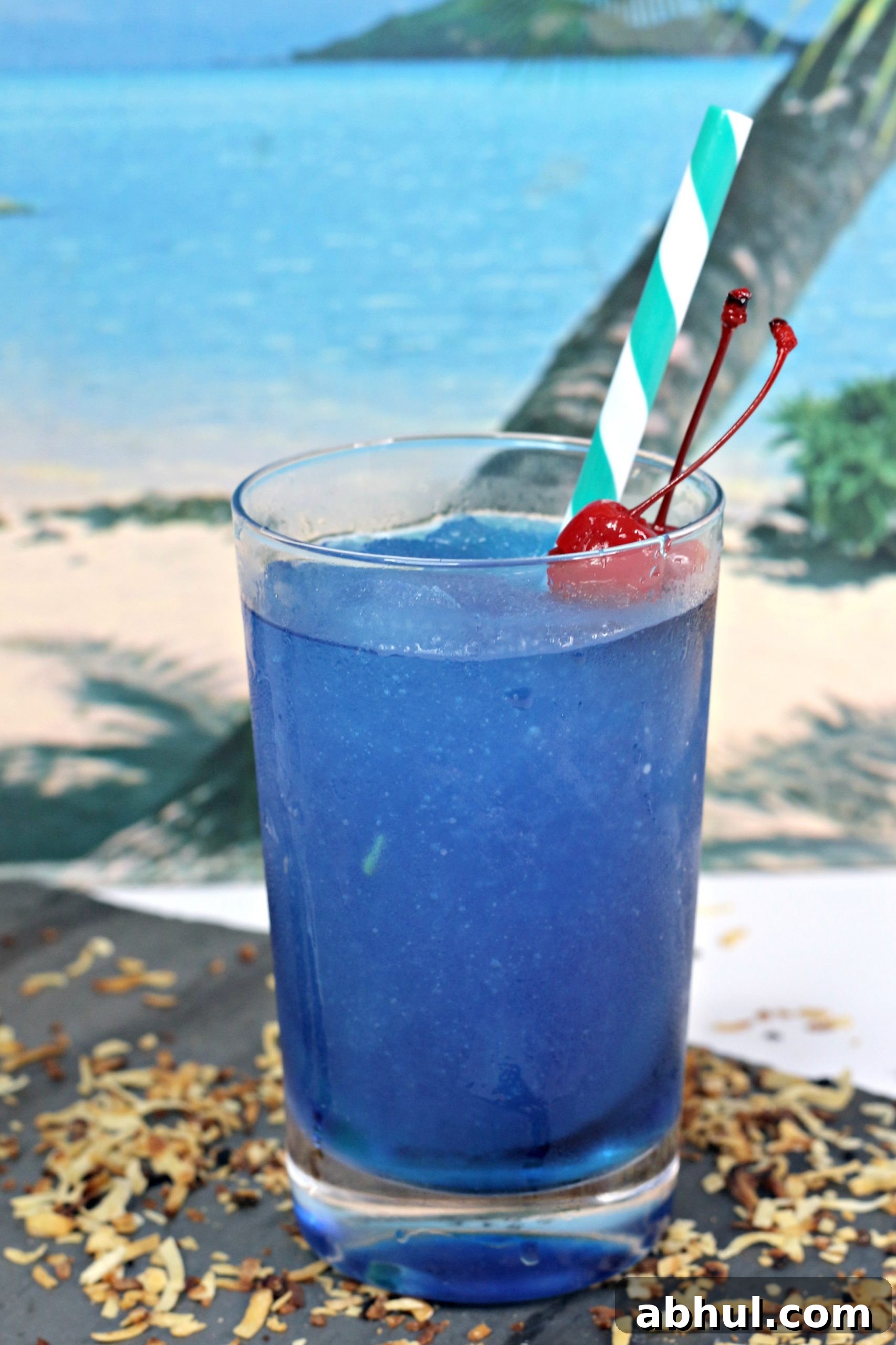 Blended cocktail in glass