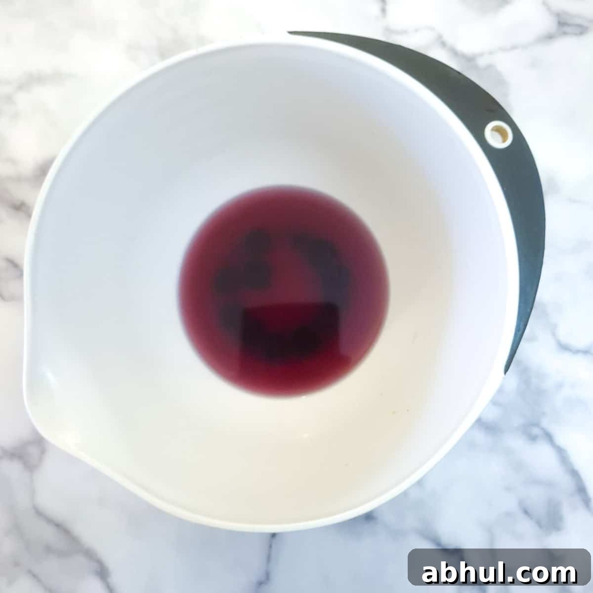 Step 1 - jelly dissolving in hot water.