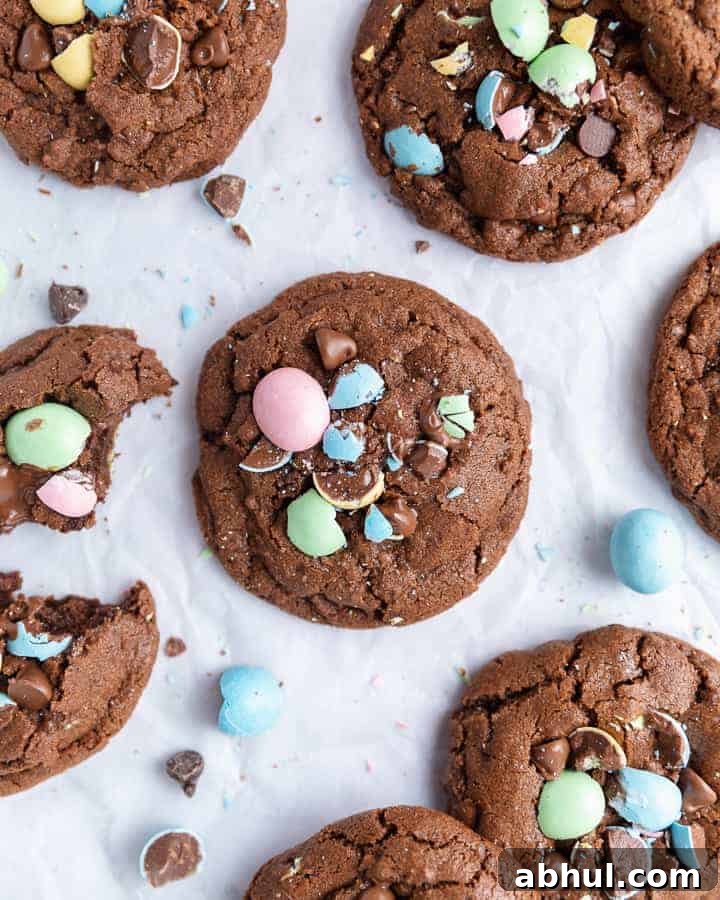 Double Chocolate Easter Cookies