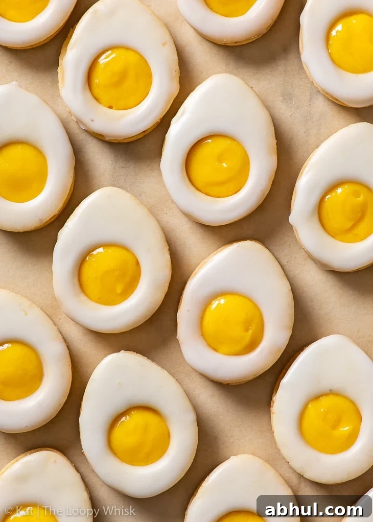 Lemon Curd Easter Egg Cookies