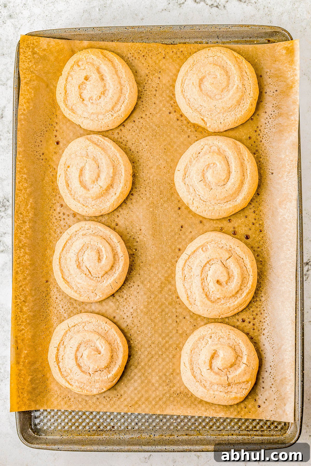 Glazing honey bun cookies