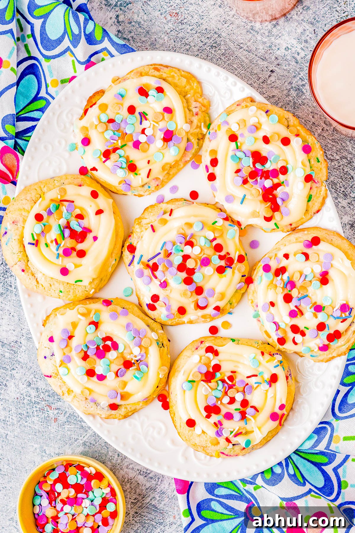 Confetti Cake Cookies