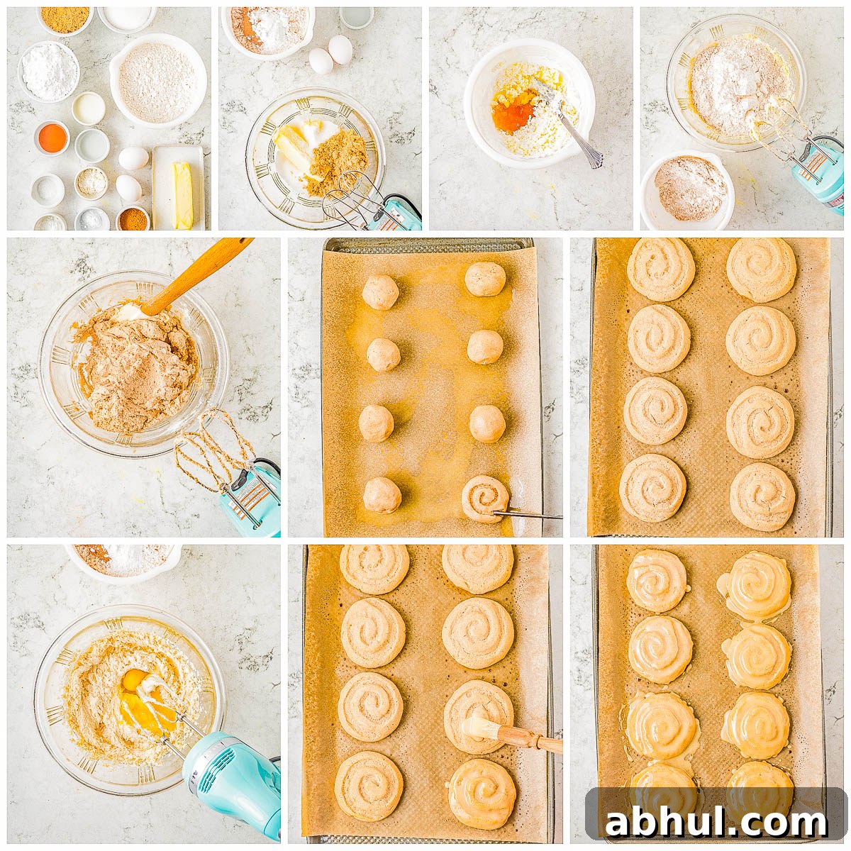 Ingredients assembled for honey bun cookies